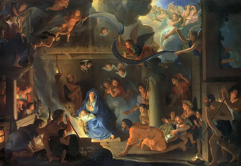 Charles le Brun Adoration by the Shepherds Norge oil painting art